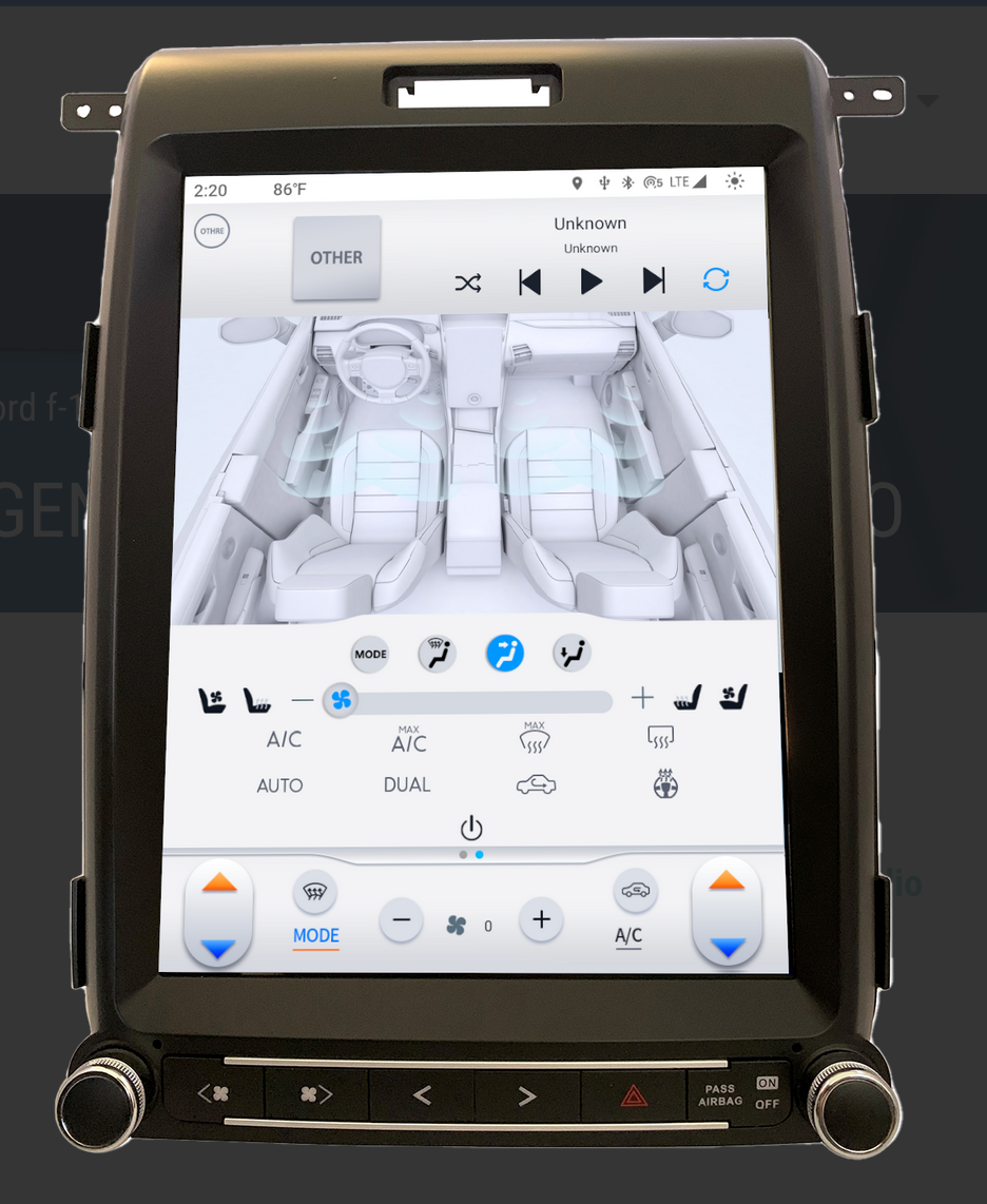 13-14 F150 Linkswell Gen VI (6) T-Style Radio