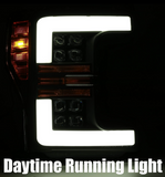 17-19 Super Duty AlphaRex NOVA-Series LED Projector Headlights Black