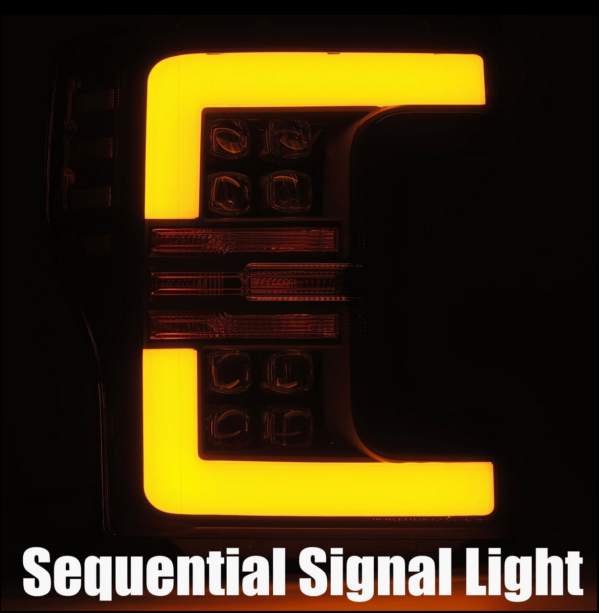 17-19 Super Duty AlphaRex NOVA-Series LED Projector Headlights Black