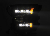 15-17 Ford F150 / 17-20 F150 Raptor ALPHA REX NOVA-Series LED Projector Headlights (BLACK)