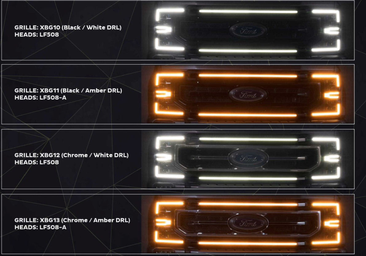 Ford Super Duty (20-22) XBG LED DRL Grille