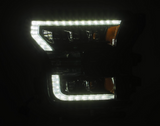 15-17 Ford F150 / 17-20 F150 Raptor ALPHA REX NOVA-Series LED Projector Headlights (BLACK)